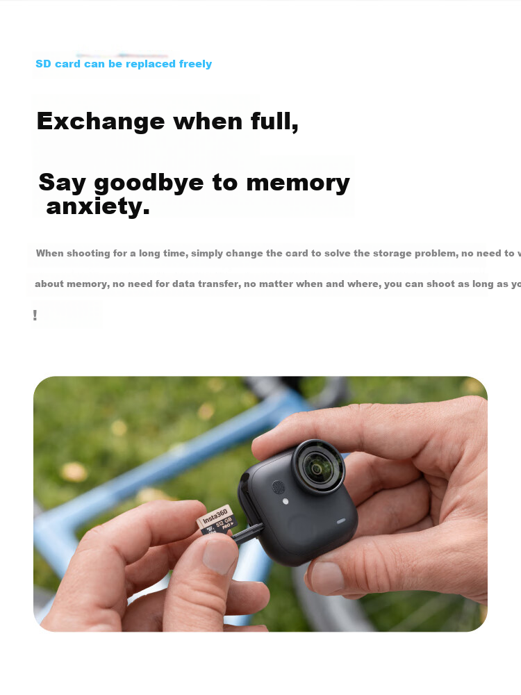 Экшн-камера Insta360 GO Ultra, 4K, водонепроницаемая, компактная, для спорта и путешествий, Agile White