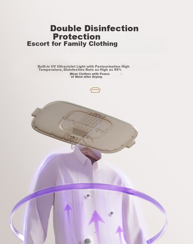 Портативная сушилка для одежды Smartfrog, компактная, складная, с функцией стерилизации, для дома и общежития, 850 Вт