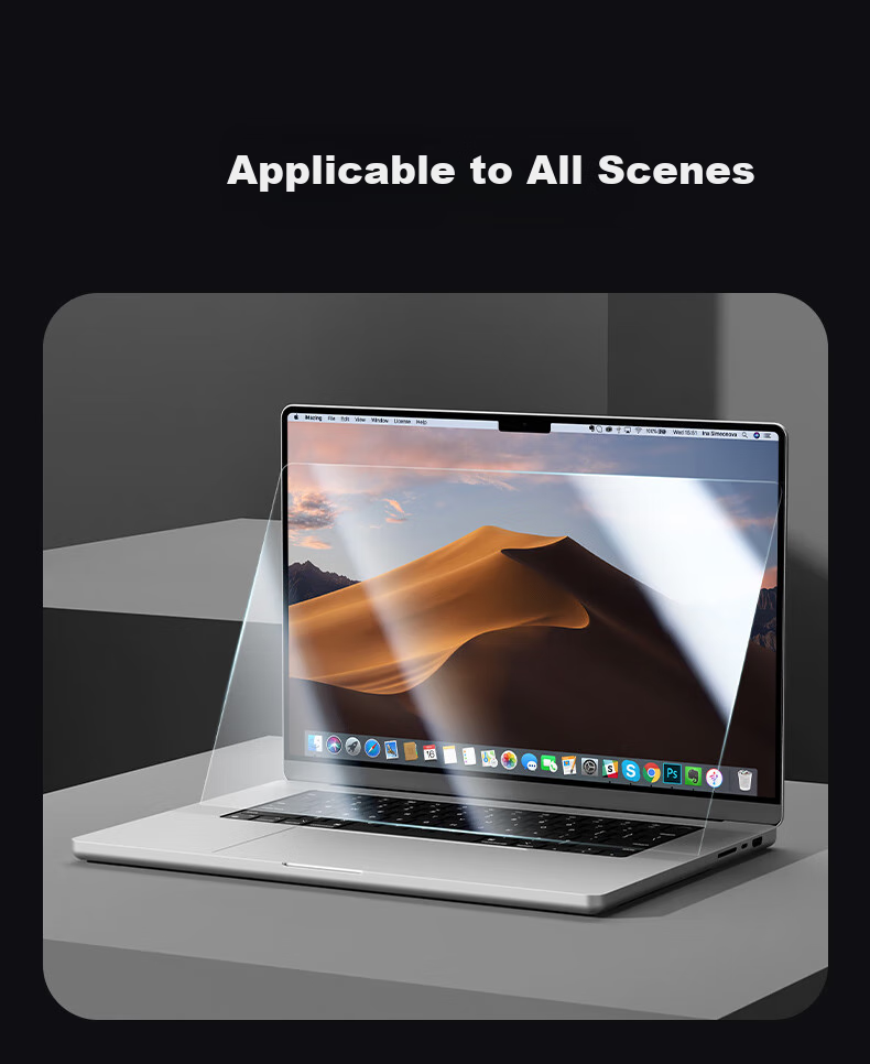 Защитная пленка DiYiGongFang для Apple MacBook Air 13.6 дюймов (M4/M3/M2), HD закаленное стекло, 2 шт.