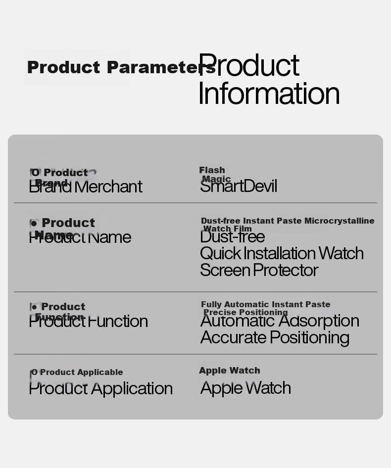 Защитная пленка SmartDevil для Apple Watch Series 11/10 (46 мм), мгновенное нанесение без пыли, противоударная и износостойкая