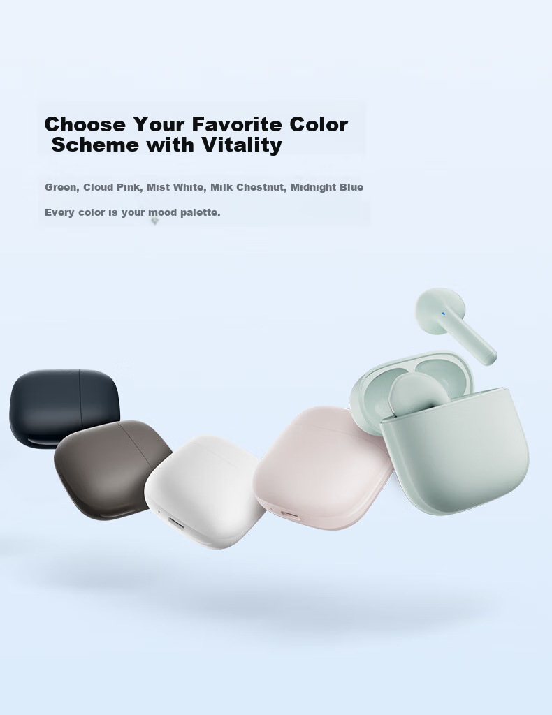 Беспроводные наушники Edifier X1 Evo True Wireless Bluetooth 6.0 с функцией перевода, совместимы с Apple, Huawei, Xiaomi, OPPO, цвет: зеленый