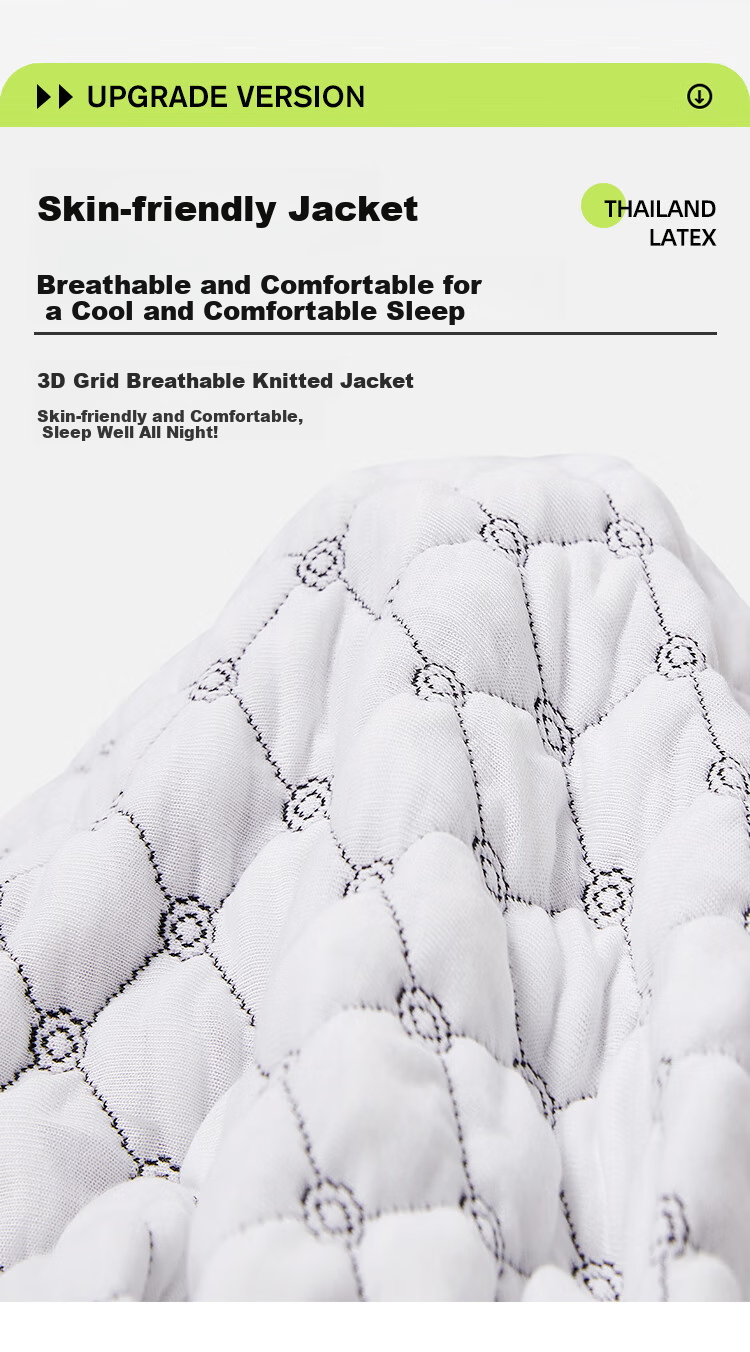 Матрас Jinxiangshu Tai Shu Latex Mattress, натуральный латекс из Таиланда, для дома и студентов, 1.5*2 метра, средней жесткости
