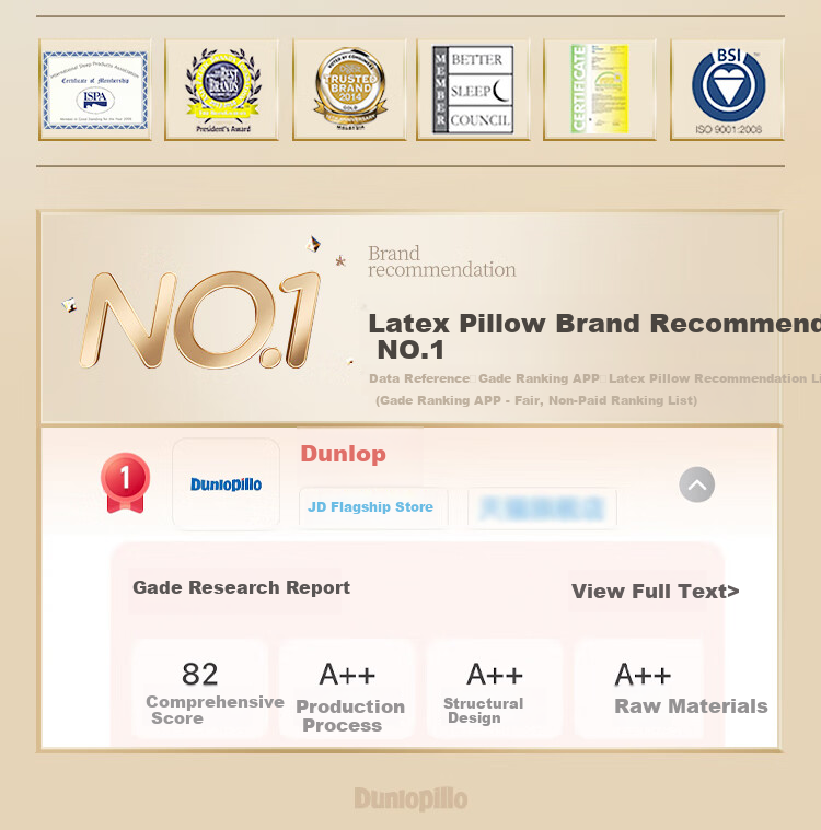 Детская подушка Dunlopillo Children's Care Pillow для детей от 3 до 6 лет, натуральный латекс из Шри-Ланки
