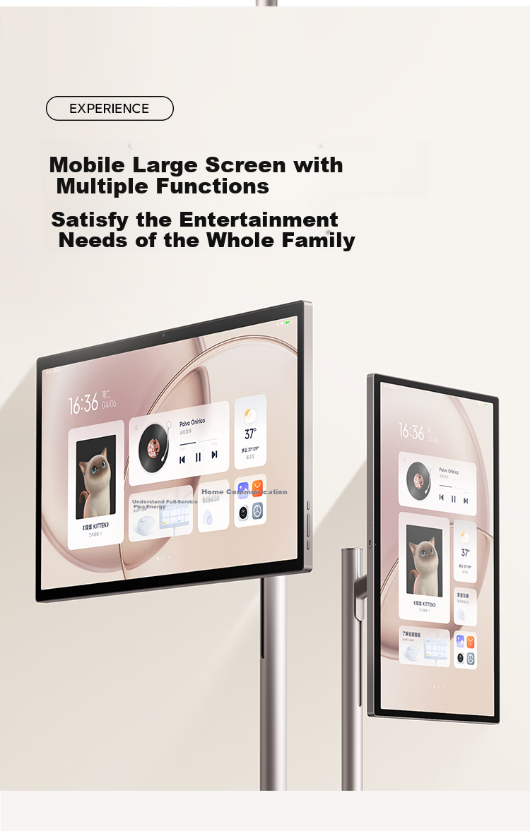 Умный экран Xiaomi Smart Home Screen Max 27, 27-дюймовый портативный развлекательный планшет с регулируемой высотой, 128 ГБ, длительное время работы от батареи, умный экран для подарка, фитнеса и обучения