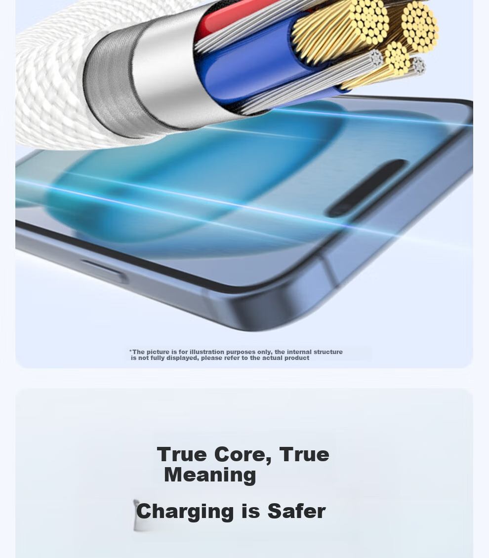 Кабель Jingxuan Type-C to Lightning, 1.5 метра, белый, 2 шт. в комплекте, для iPhone 14/13 Pro Max/12/11/Xs