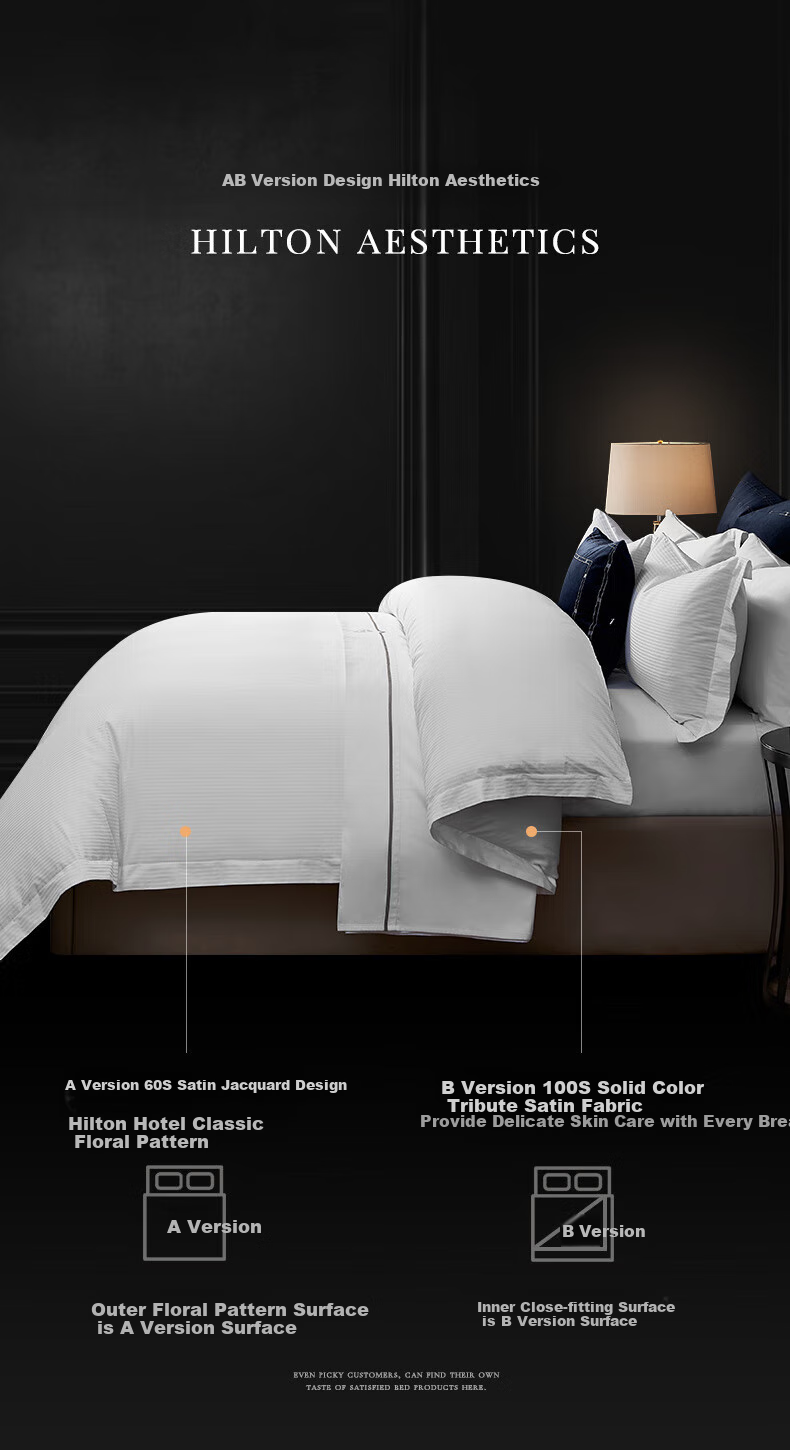Постельное белье Canasin Hilton, 100% хлопок, размер 1.8м, евростандарт, серый