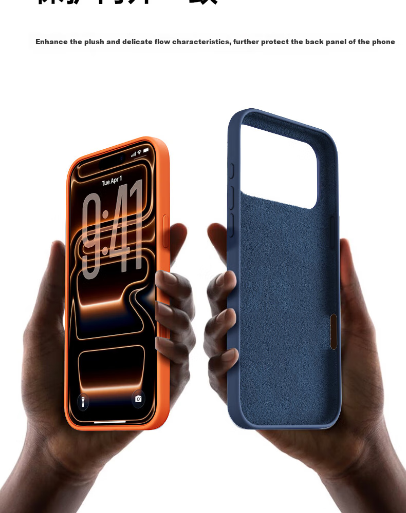 Чехол W&P для Apple iPhone 17 Pro Max, силиконовый, с магнитной зарядкой MagSafe, цвет "Айма Оранж"