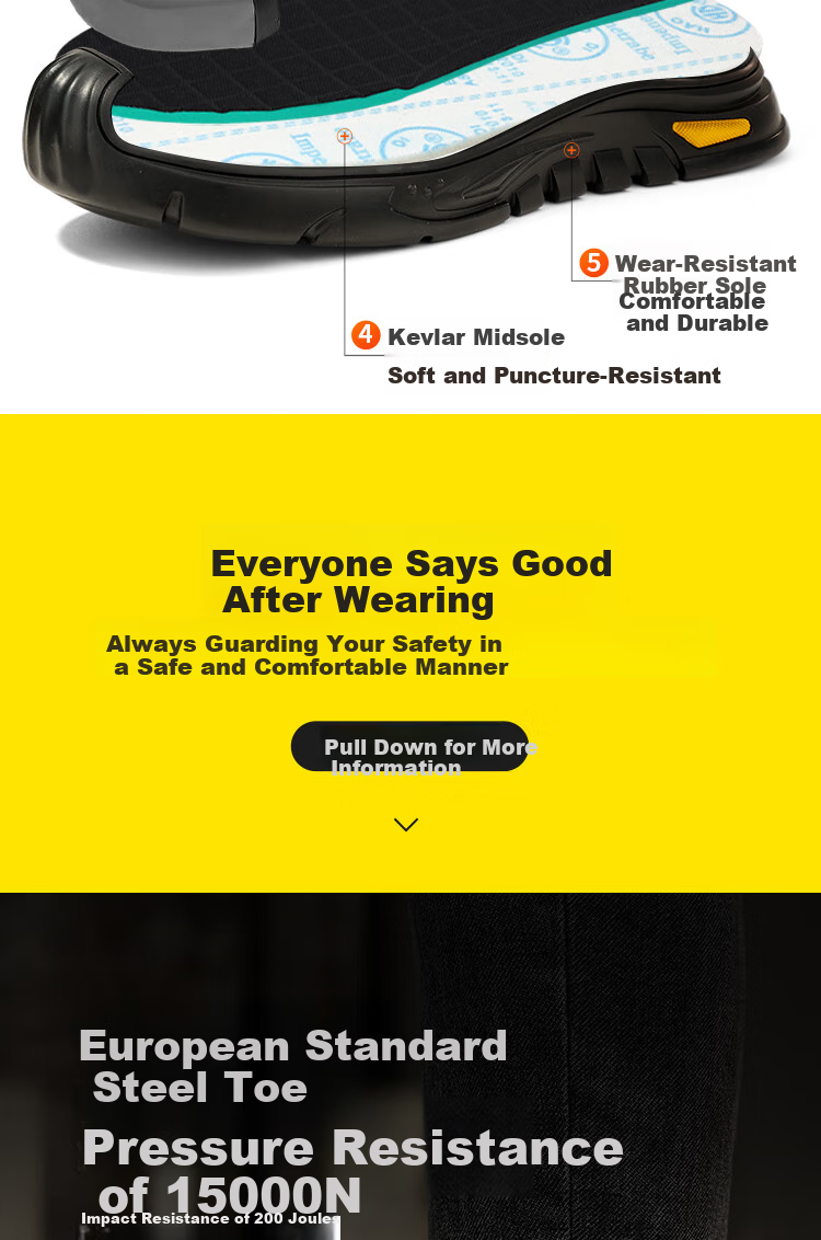 Рабочие ботинки Jingtu Safety Shoes мужские, противоударные, противопрокольные, износостойкие, размер 41