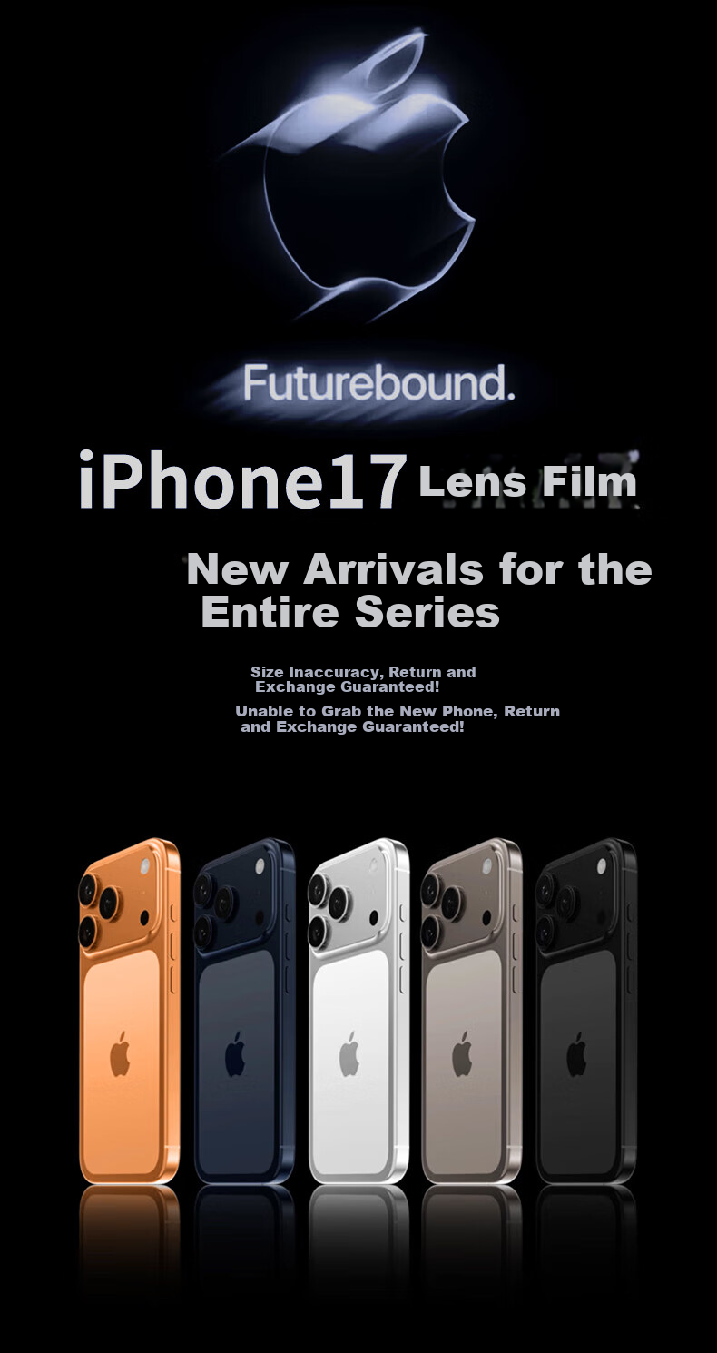Защитная пленка для камеры Smorss AR Enhanced для Apple iPhone 17 Pro Max, закаленное стекло, высокая четкость, износостойкая, защита от царапин, темно-синий