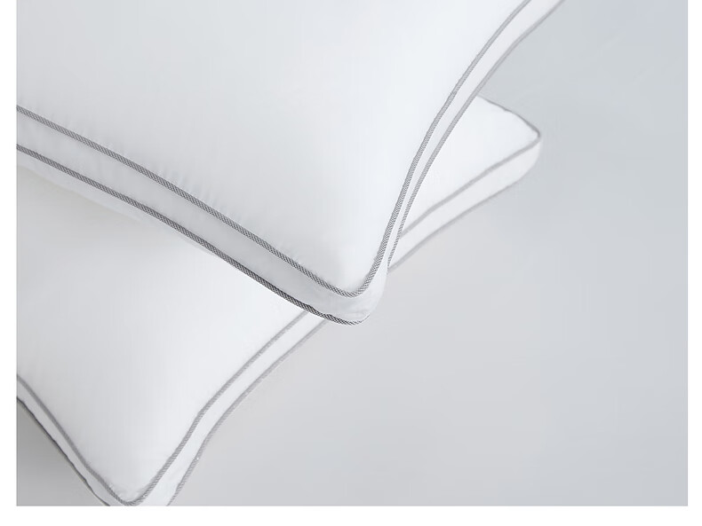 Подушка Mercury Home Textiles Memory Fiber, антибактериальная, защищающая от клещей, 100S хлопок, класс А, поддержка шеи, машинная стирка, 48x74 см