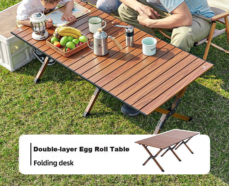 Походный стол CAMEL Outdoor Camping Aluminum Alloy Egg Roll Table, складной, для кемпинга