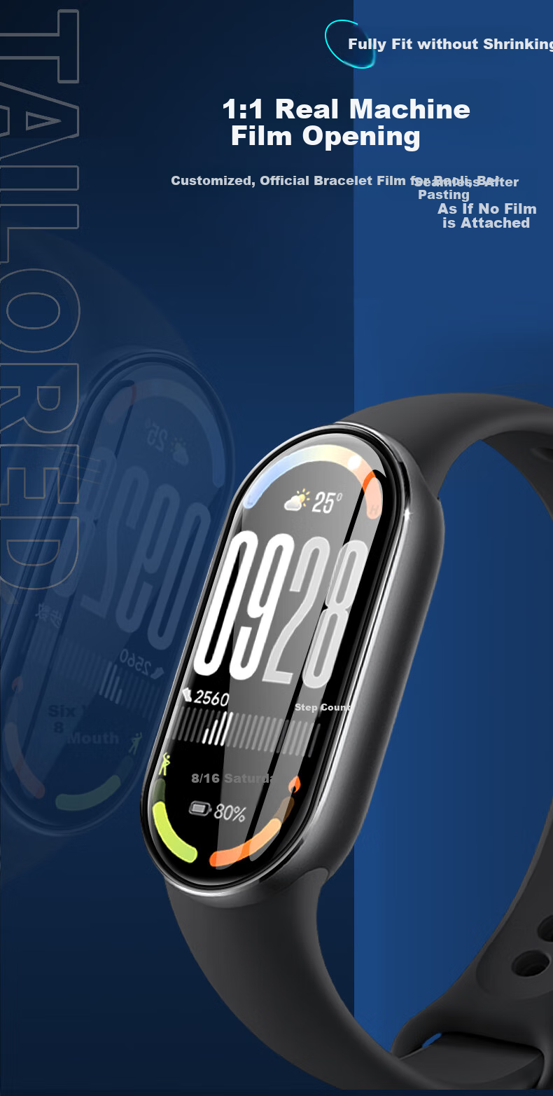 Защитная пленка для Xiaomi Mi Band 10 Smorss, комплект из 2 шт., противоударная, противоцарапийная, прозрачная