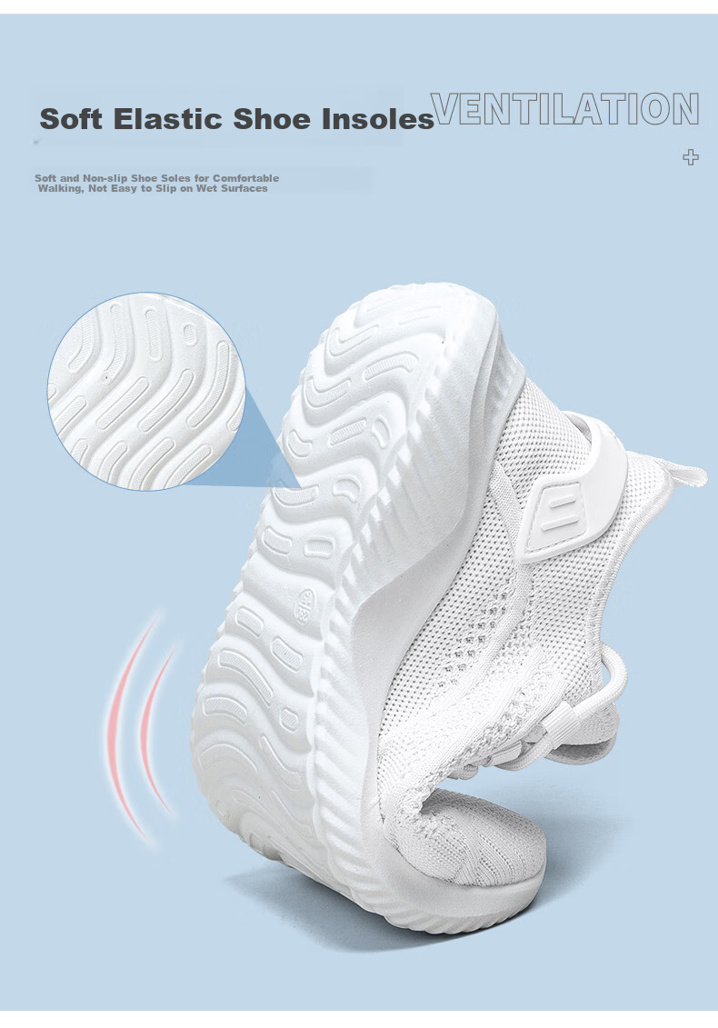 Женские кроссовки Huili Mesh Shoes, летние дышащие, удобные, на мягкой подошве, модные повседневные туфли, белые, размер 38