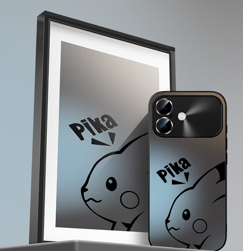 Чехол для Apple iPhone 17 XP, графитовый, с принтом "Dazzling Bear", противоударный, с защитой камеры, ультратонкий, с охлаждением