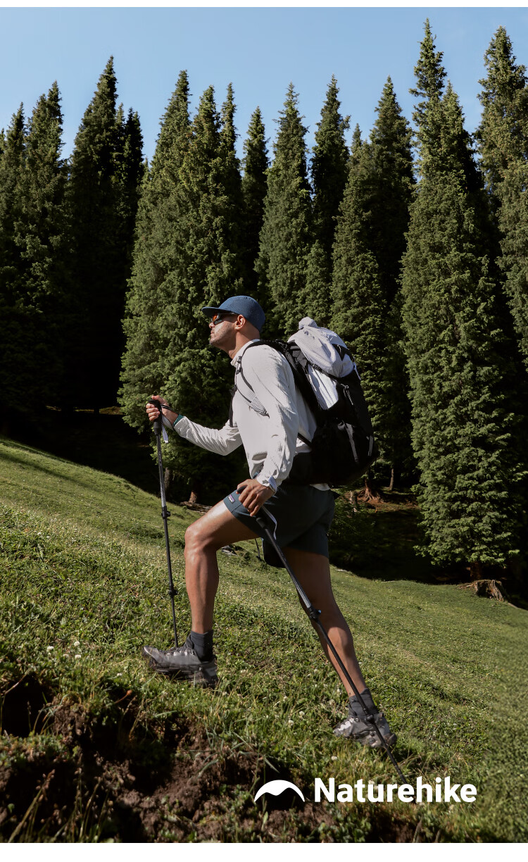 Треккинговые палки Naturehike Nuoke Chuxue EXT1, карбоновые, телескопические, ультралегкие