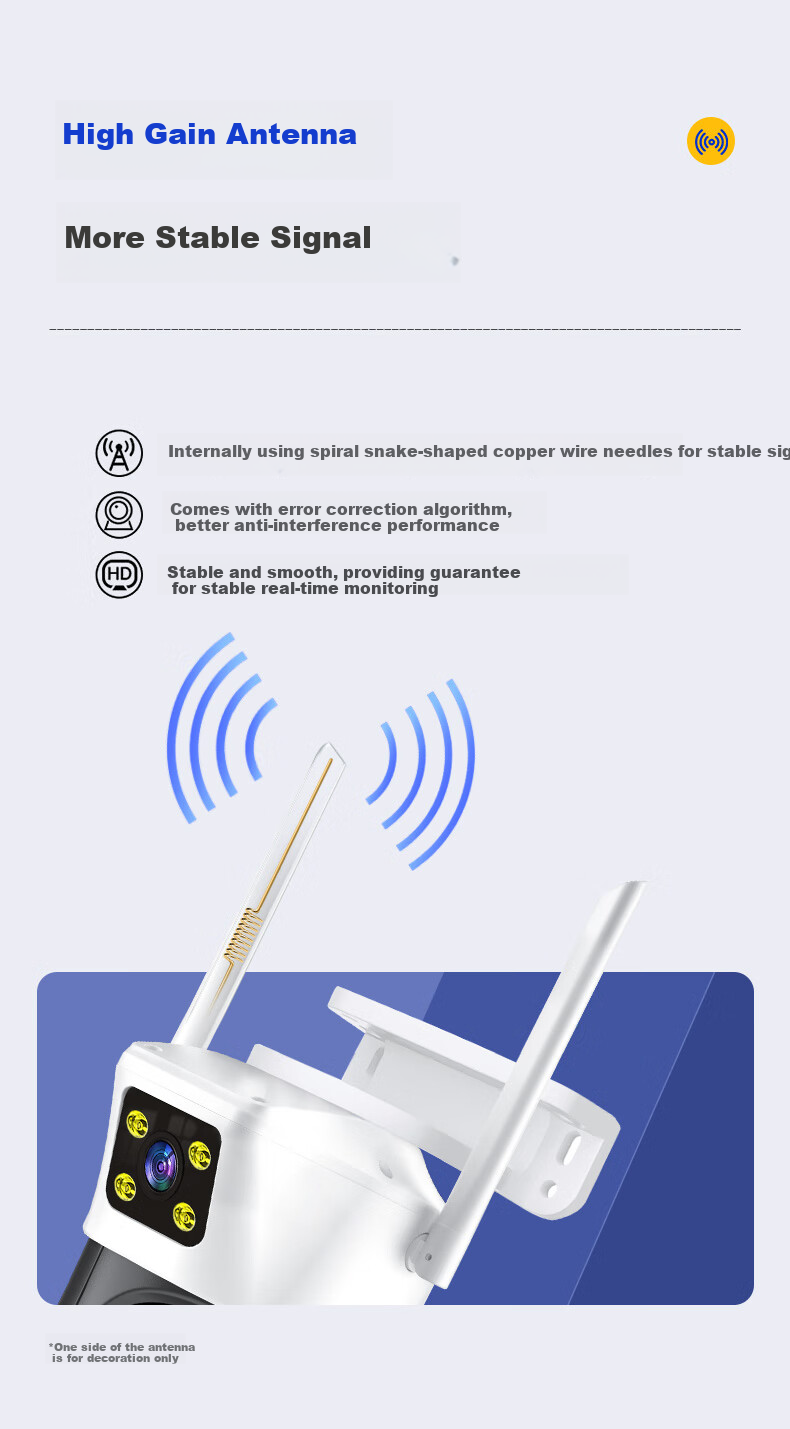 IP-камера Newmine Home AI, беспроводной мониторинг через смартфон, 360-градусное покрытие, ночное видение, панорамная купольная камера с цветным отслеживанием и двусторонней аудиосвязью, водонепроницаемая для сельского наружного использования