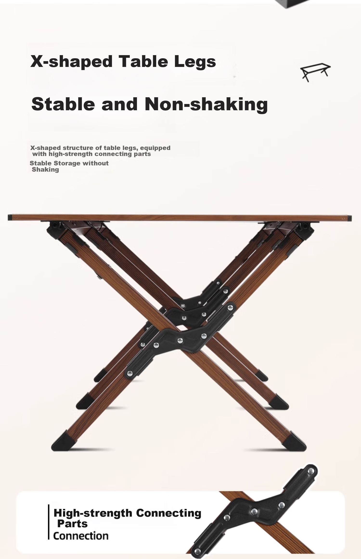Походный стол CAMEL Outdoor Camping Aluminum Alloy Egg Roll Table, складной, для кемпинга