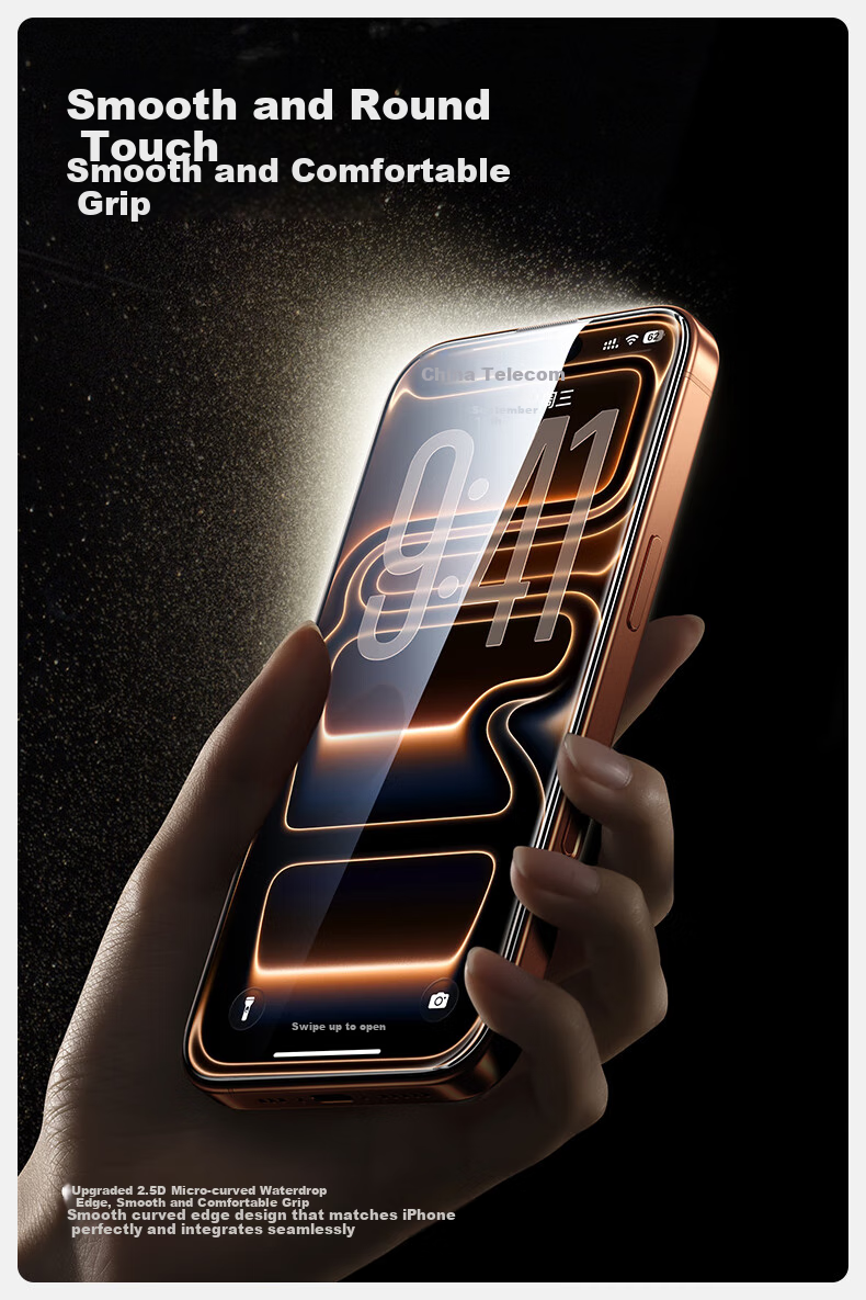 Защитное стекло SmartDevil для Apple iPhone 17, ультрапрозрачное, ультратонкое, противоударное, антиотпечатки, полное покрытие, материал Corning Glass