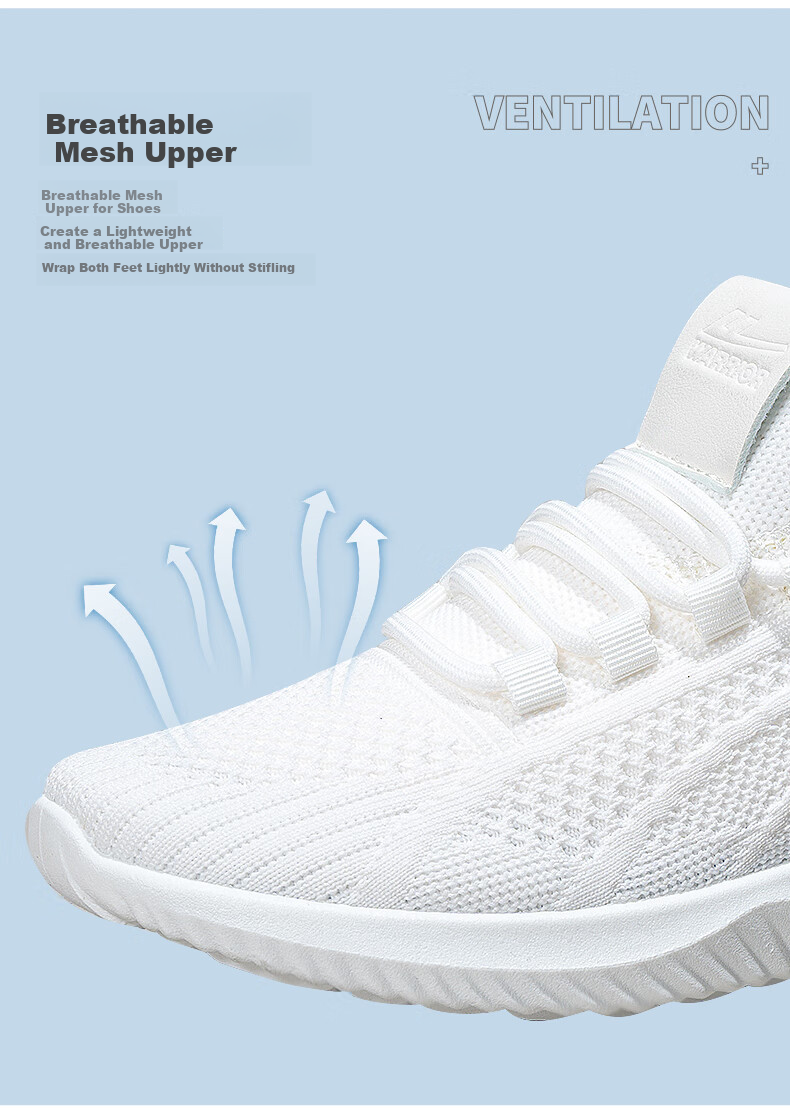 Женские кроссовки Huili Mesh Shoes, летние дышащие, удобные, на мягкой подошве, модные повседневные туфли, белые, размер 38