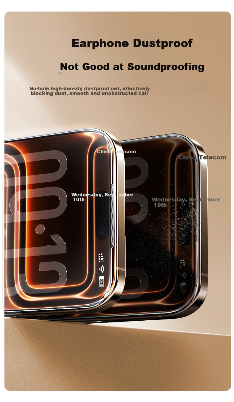 Защитное стекло PISEN для iPhone 17 Pro, полное покрытие, высокая четкость, защита от пыли, быстрое наклеивание, защита от осколков, пылезащита, защита от отпечатков пальцев, 2 шт.