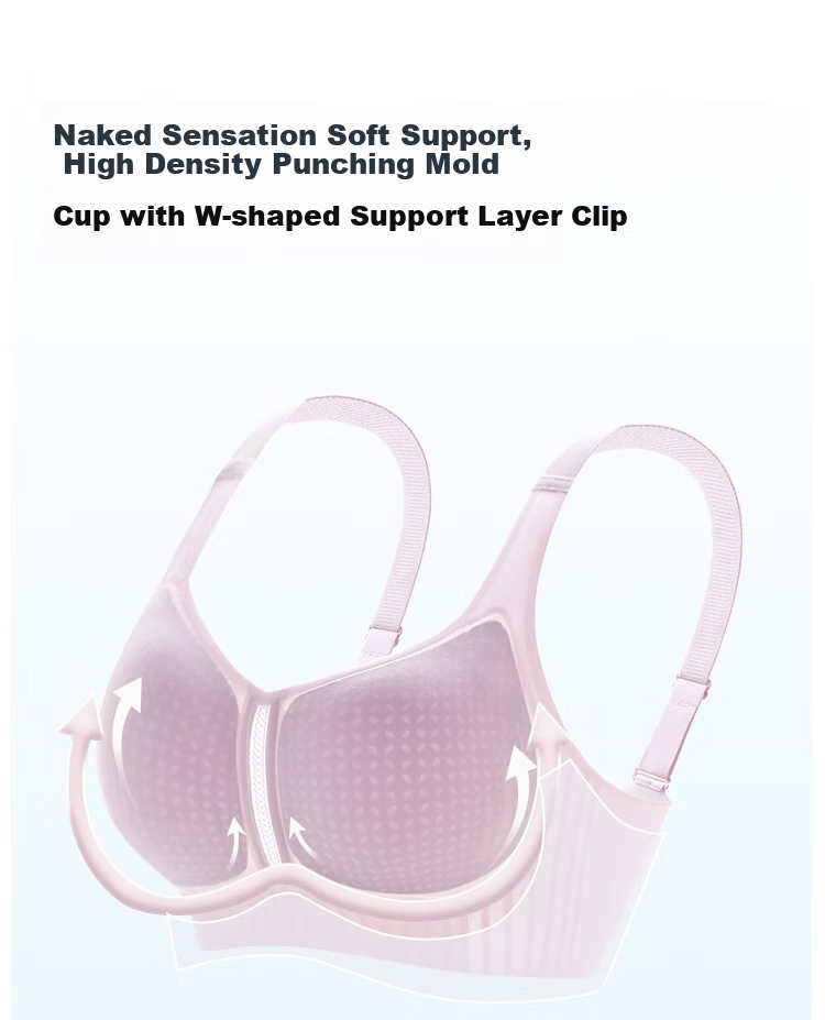 Бюстгальтер MiiOW Soft Support для женщин, минимизирующий большой бюст, Push-Up, бесшовный, без косточек, тонкий летний стиль, сексуальный бюстгальтер, фиолетовый, размер M