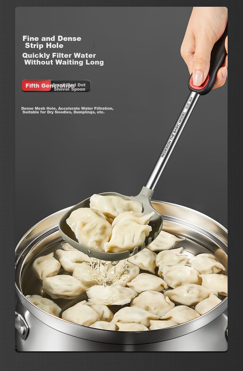 Половник COOKER KING из силикона, жаропрочный, для горячего, антипригарный, 34.5 см