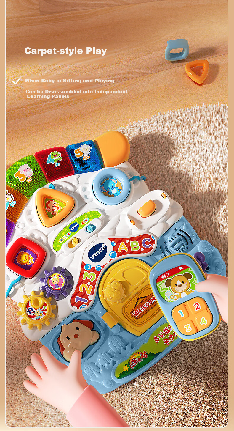 Развивающий центр-ходунки Vtech, музыкальный, складной, регулируемый по скорости, для мальчиков и девочек, подарок на день рождения ребенка
