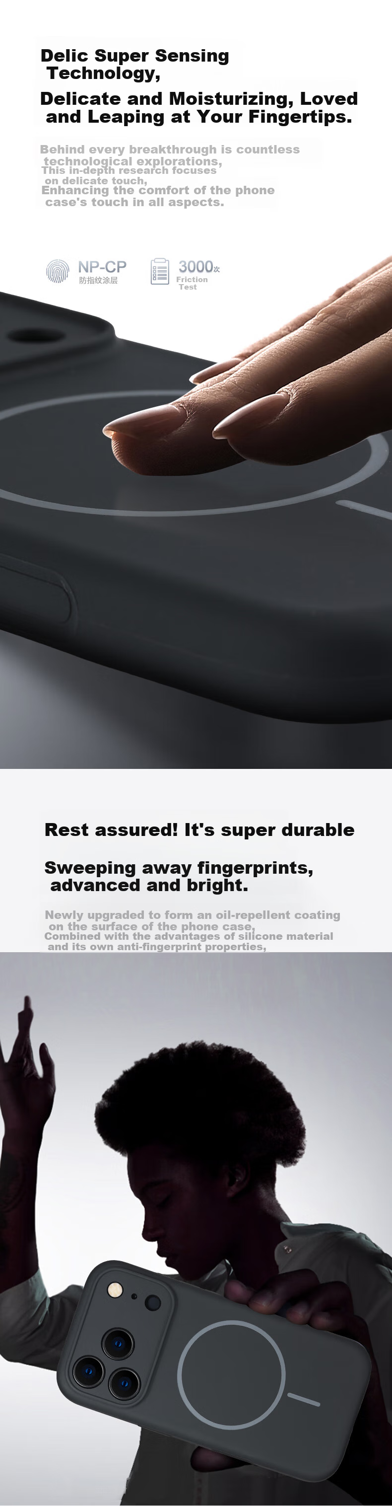 Жидкий силиконовый чехол Sihuanke для Apple iPhone 17, совместимый с MagSafe, черный