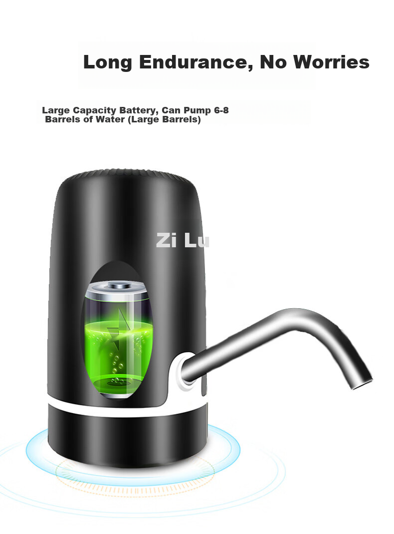 Автоматический насос-дозатор для воды ZILU, электрический, для бутылок, USB-зарядка, двойной насос