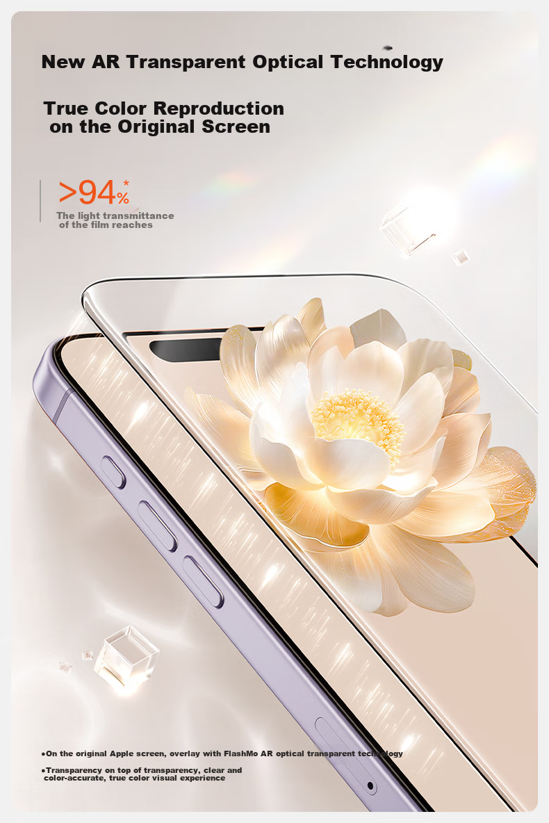 Защитное стекло Shanmo AR Anti-Glare для iPhone 17, противоударное, антибликовое, полное покрытие