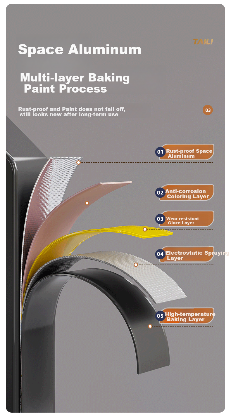 Настенная угловая полка TAILI для ванной комнаты, алюминиевый сплав, без сверления, самоклеящаяся, с присоской, серая