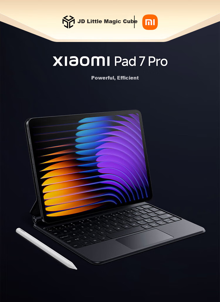 Планшет Xiaomi Pad 7 Pro, 11.2-дюймовый экран 3.2K, Snapdragon, Pengpai OS2, 8+256GB, черный