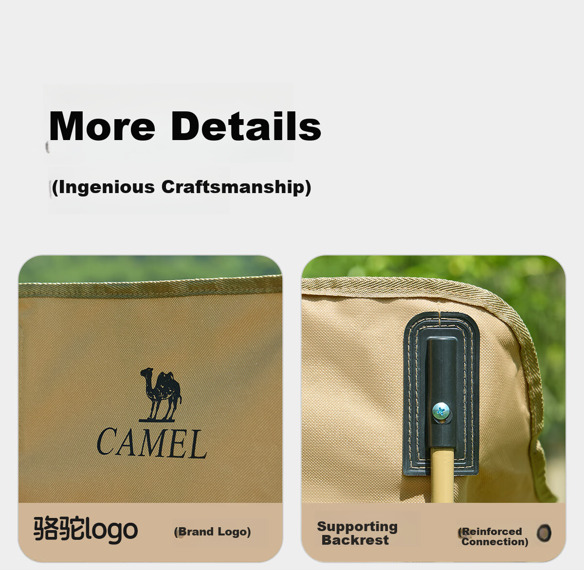 Складной туристический стул CAMEL, кресло для кемпинга, рыбалки, пляжа, лунный стул, теплый песочный желтый