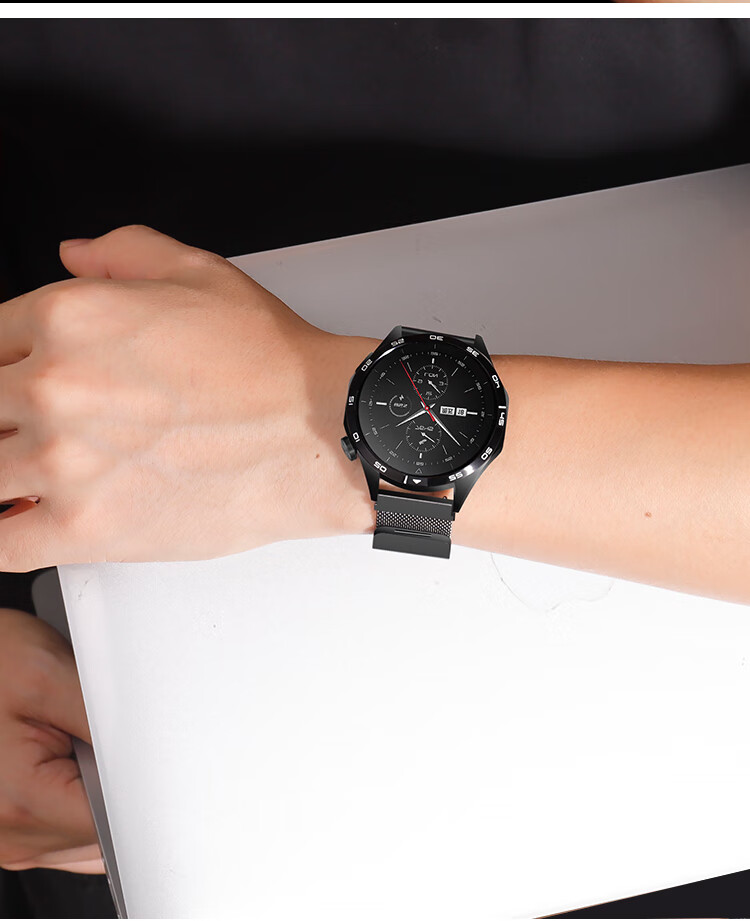 Ремешок MSSM Milanese Loop для Huawei Watch GT6/GT3/Watch 5/4 Pro/3 Pro, металлический, серебристый, 22 мм