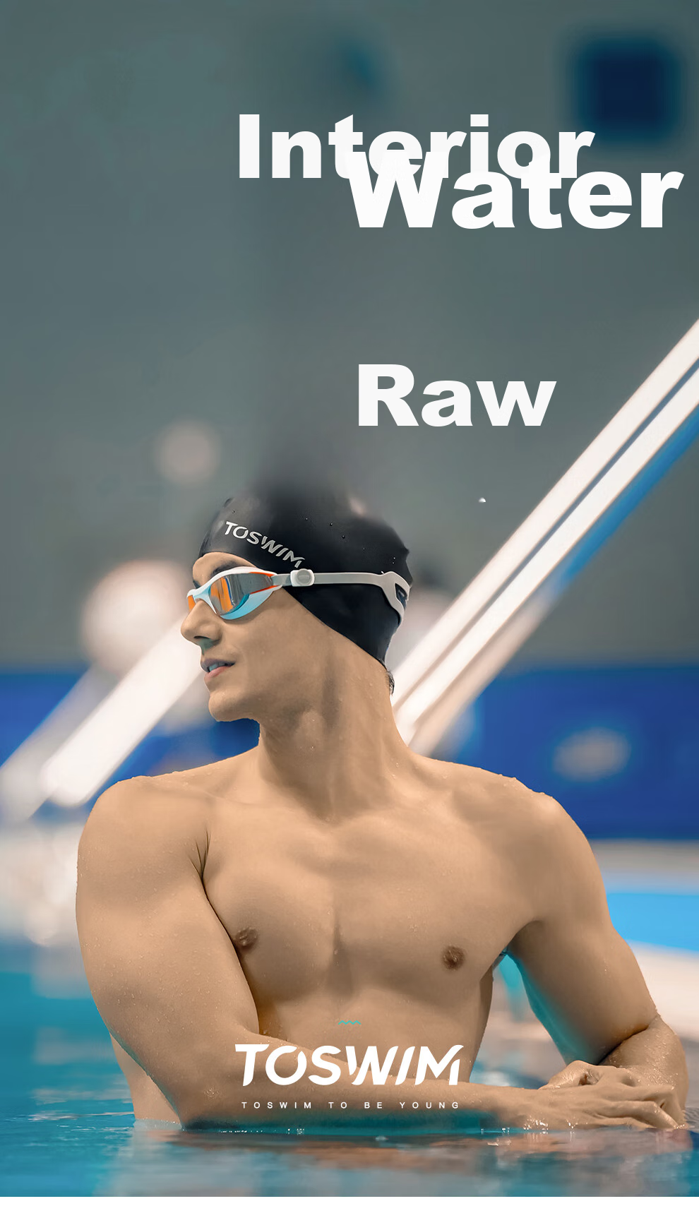 Шапочка для плавания TOSWIM, унисекс, силиконовая, черная, размер L