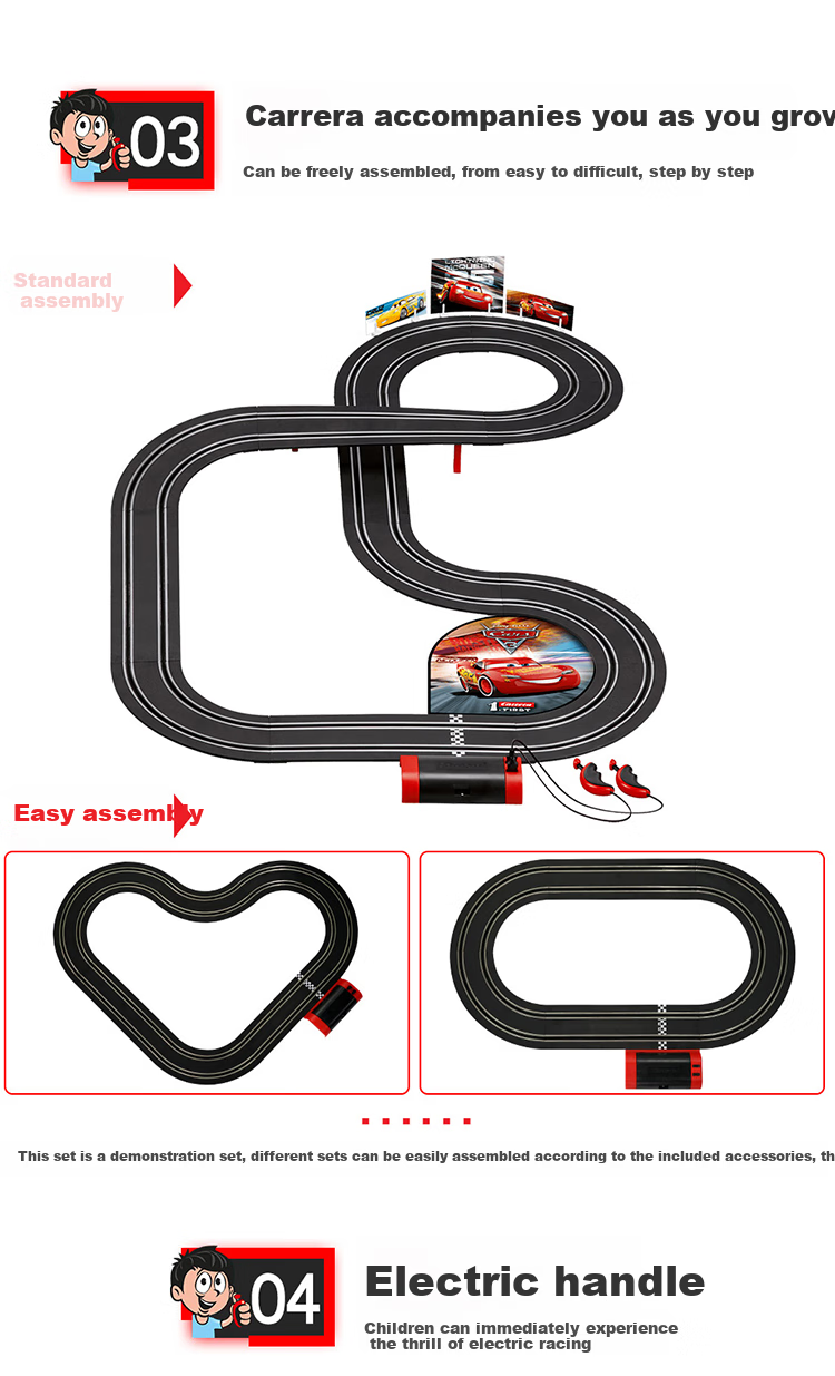 Радиоуправляемая машинка Carrera Track Car, Молния Маккуин, подарок для мальчиков, гоночный автомобиль с дистанционным управлением