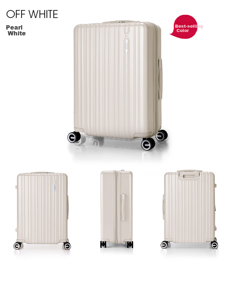 Чемодан AMERICAN TOURISTER, 24 дюйма, тележка, расширяемая, легкий, большой емкости, серый
