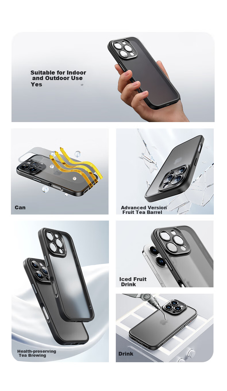 Чехол для iPhone 16 Pro ROCK, защита камеры, черный