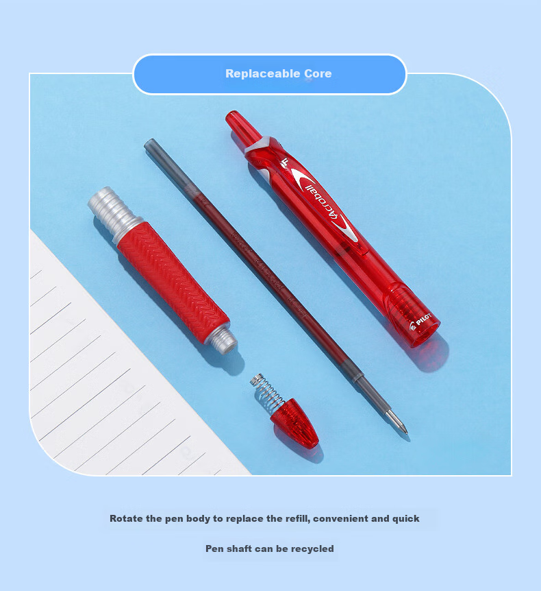 PILOT Retractable Ballpoint Pen, Acroball Smooth Writing Gel Ink Pen, Student Office Exam Pen BPAB-15F 0.7mm Black 12-Pack