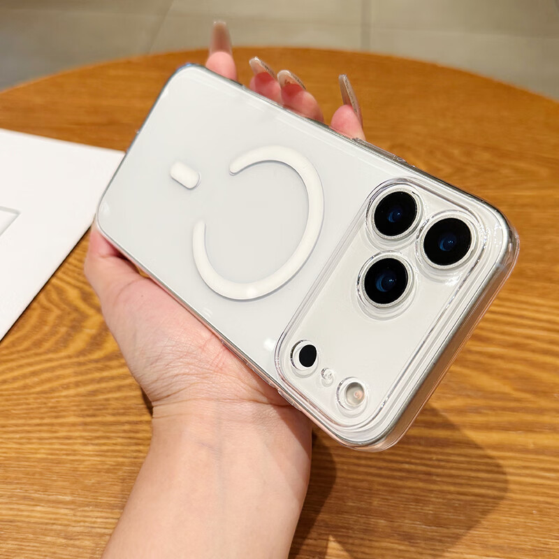 Прозрачный магнитный чехол Sihuanke для Apple iPhone 17 Pro Max, полное покрытие