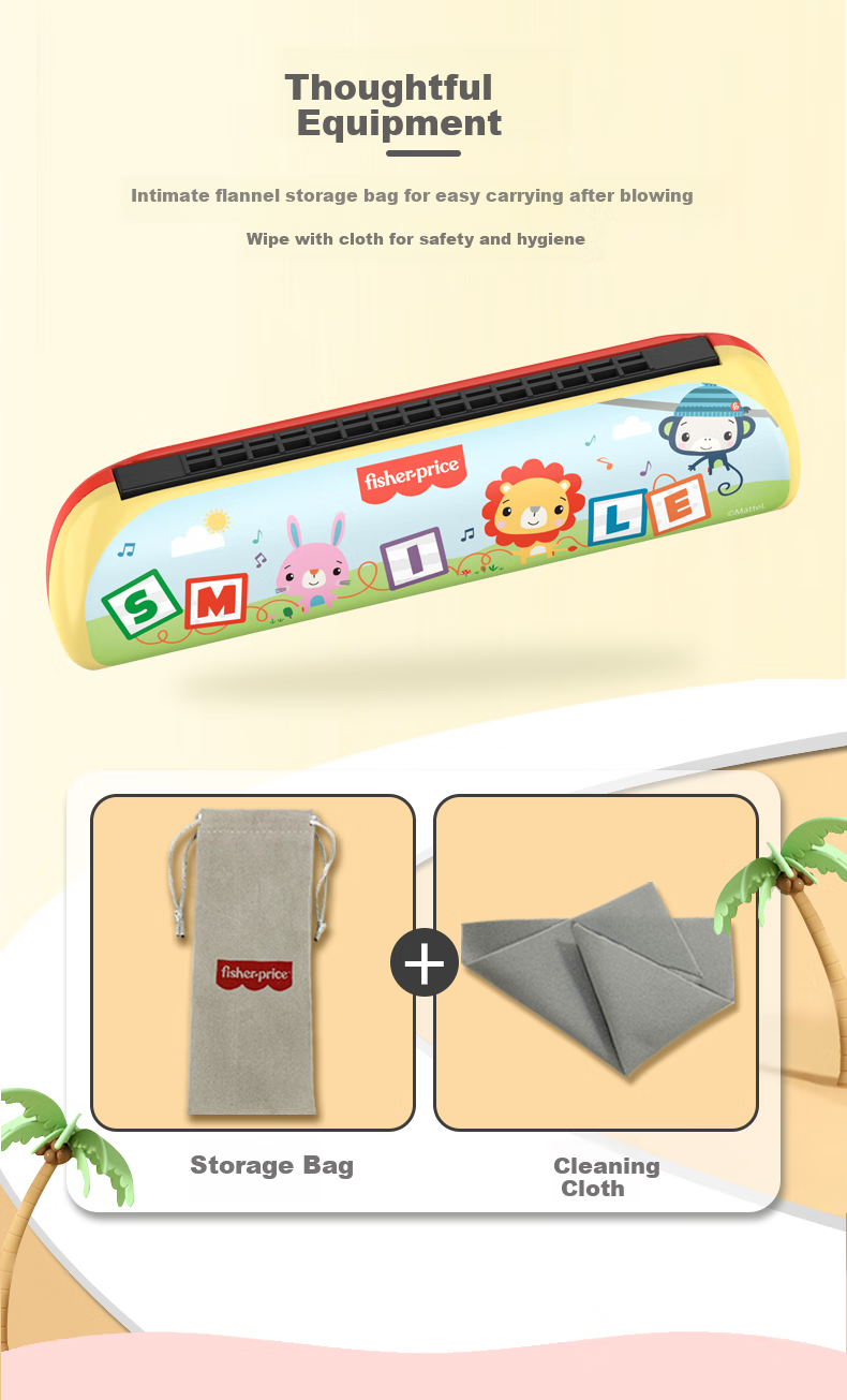 Детская губная гармошка Fisher-Price