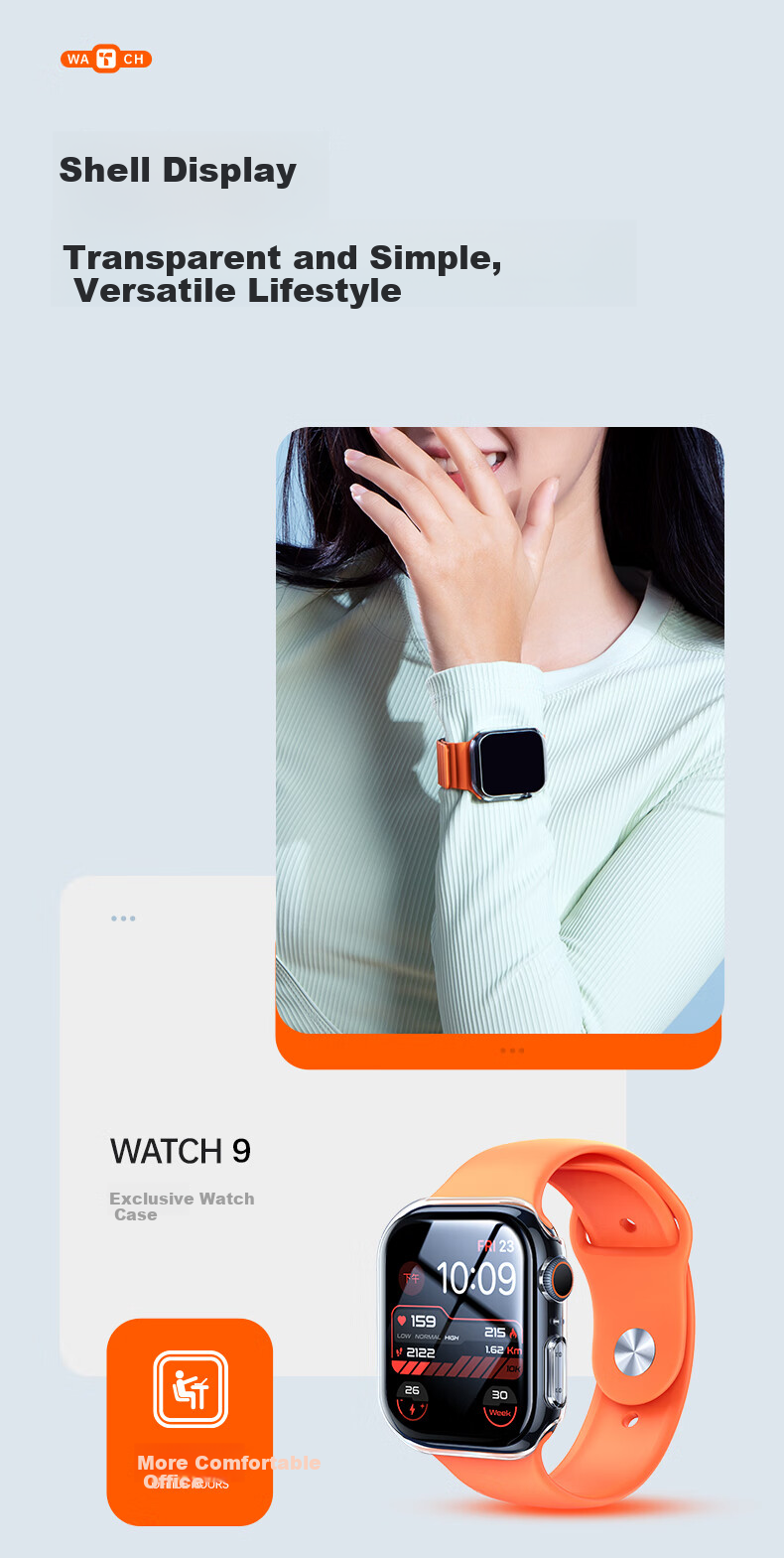 Защитный чехол TORRAS для Apple Watch Ultra3/2, противоударный, устойчивый к царапинам, с интегрированным защитным стеклом