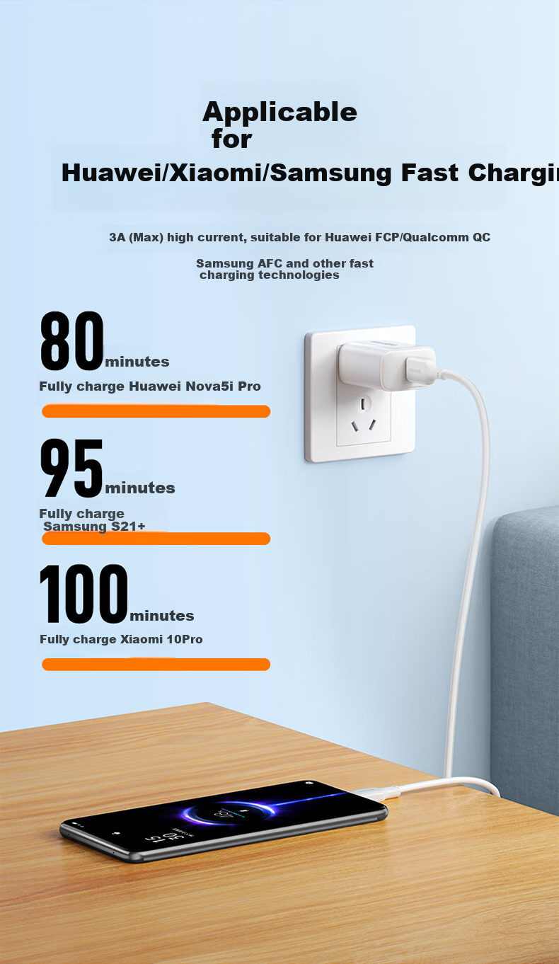 Кабель SAMZHE Apple 17/16 Charging Cable, быстрая зарядка 3A Type-C, для iPhone 15, Huawei Pura70 Mate80, Honor, Xiaomi, 1.5 м