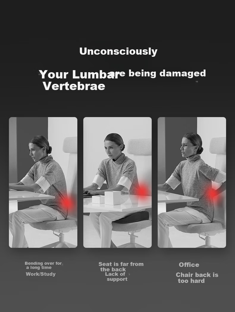 Подушка для спины JAGO Lumbar Support Cushion, подушка для офисного кресла, комфортная подушка для сиденья с поясничной поддержкой для защиты позвоночника