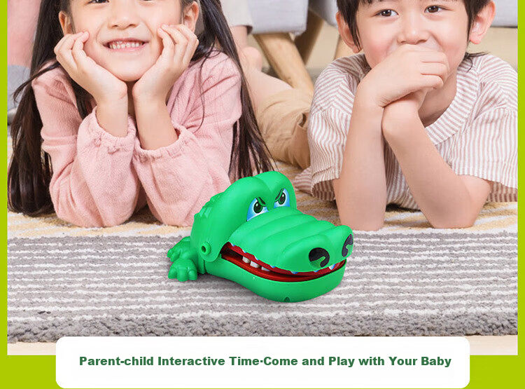 Игрушка "Крокодил-кусака" COODORA, зубы, для розыгрышей, на вечеринку, для детей и кошек, снимает стресс, 1 шт.