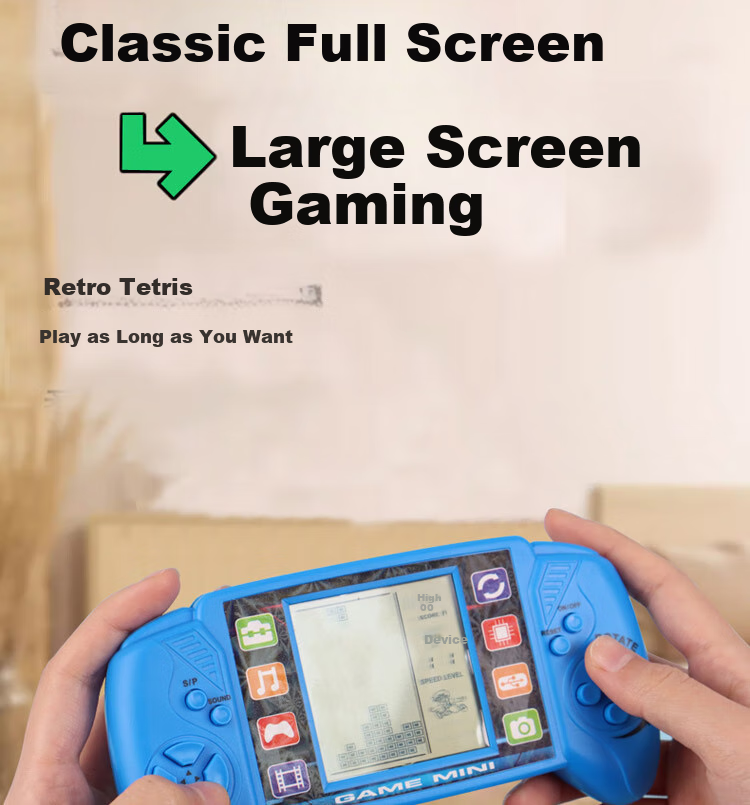 Портативная игровая консоль TaTanice, большая ручная игровая машина, детская игрушка для снятия стресса, подарок на день рождения и Новый год, 23 классические игры