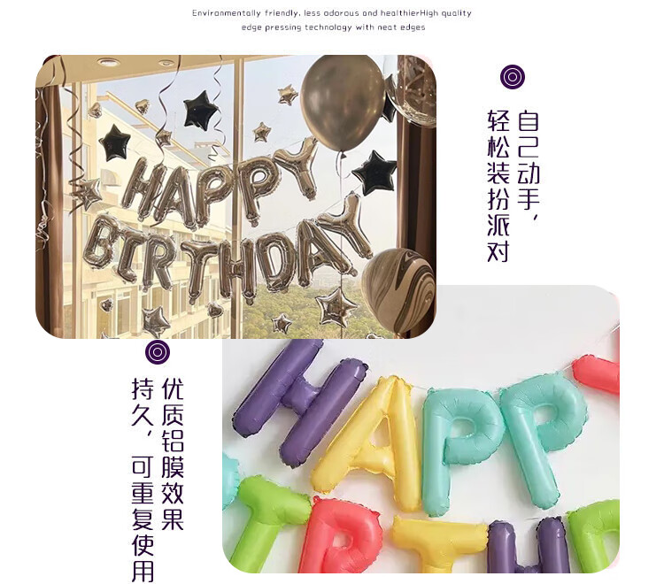 Набор букв "Happy Birthday"
