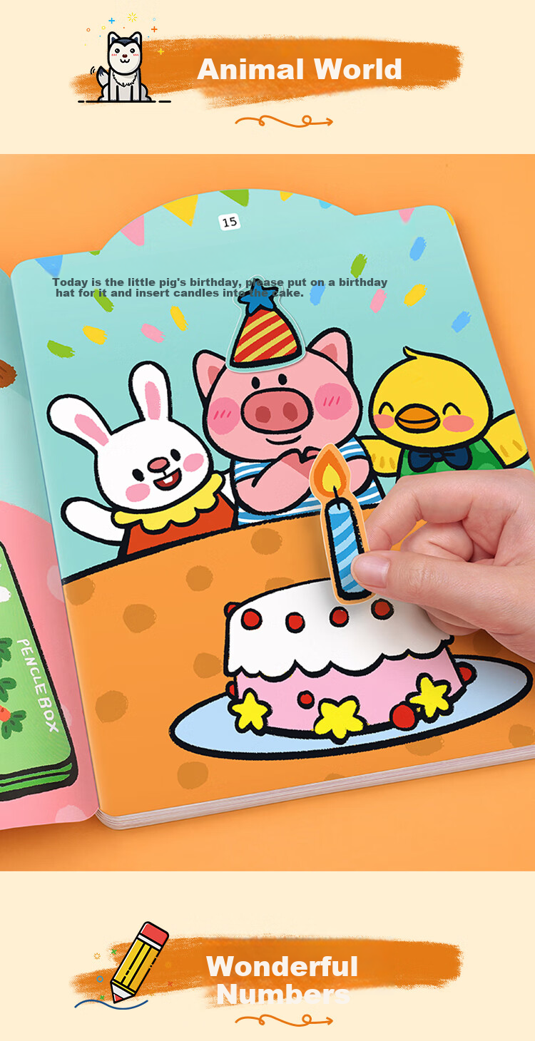 Книжка-наклейка "Звёздная неделя" для детей 3-6 лет, развивающая, 8 книг в комплекте