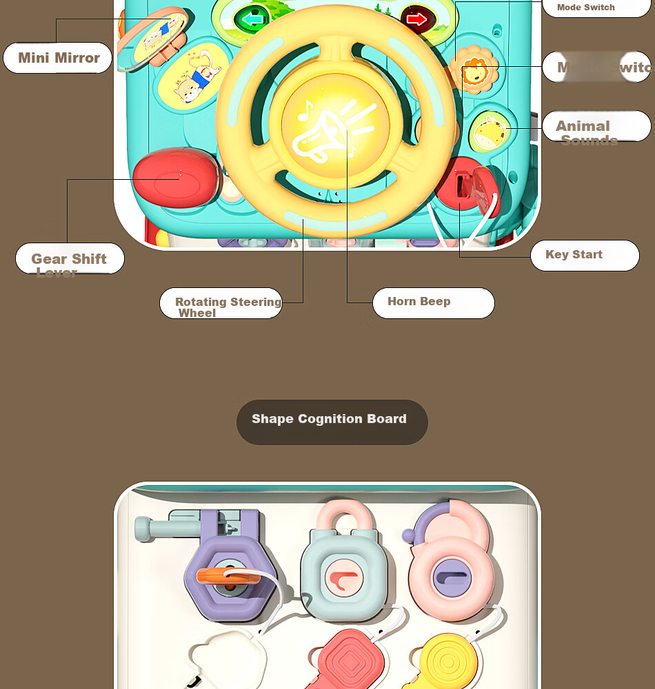 Детская развивающая игрушка Xinge, Монтессори, многофункциональная, для раннего развития, для детей от 12 месяцев, подарок на день рождения