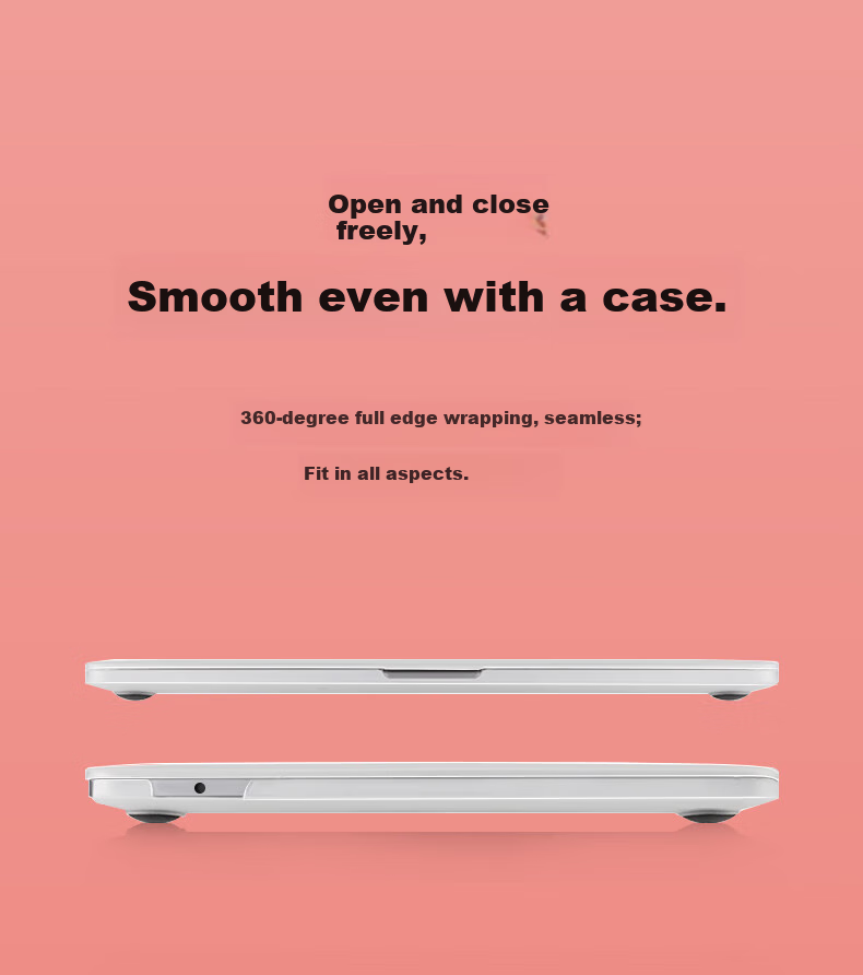 Защитный чехол Snowkids для Apple MacBook Air 13.6" M4/M3/M2, тонкий, матовый, белый